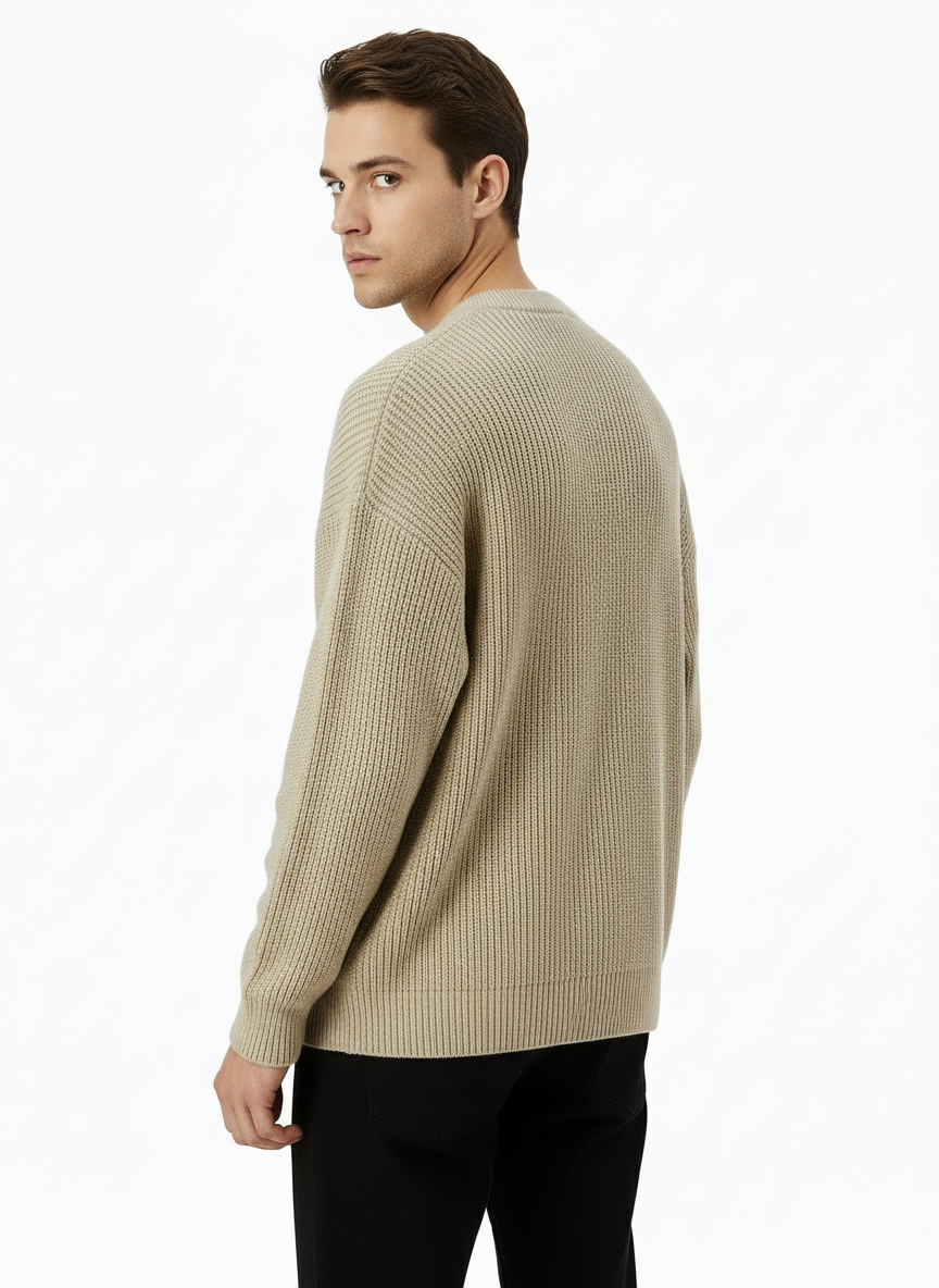 Refined Knit Crew Sweater
