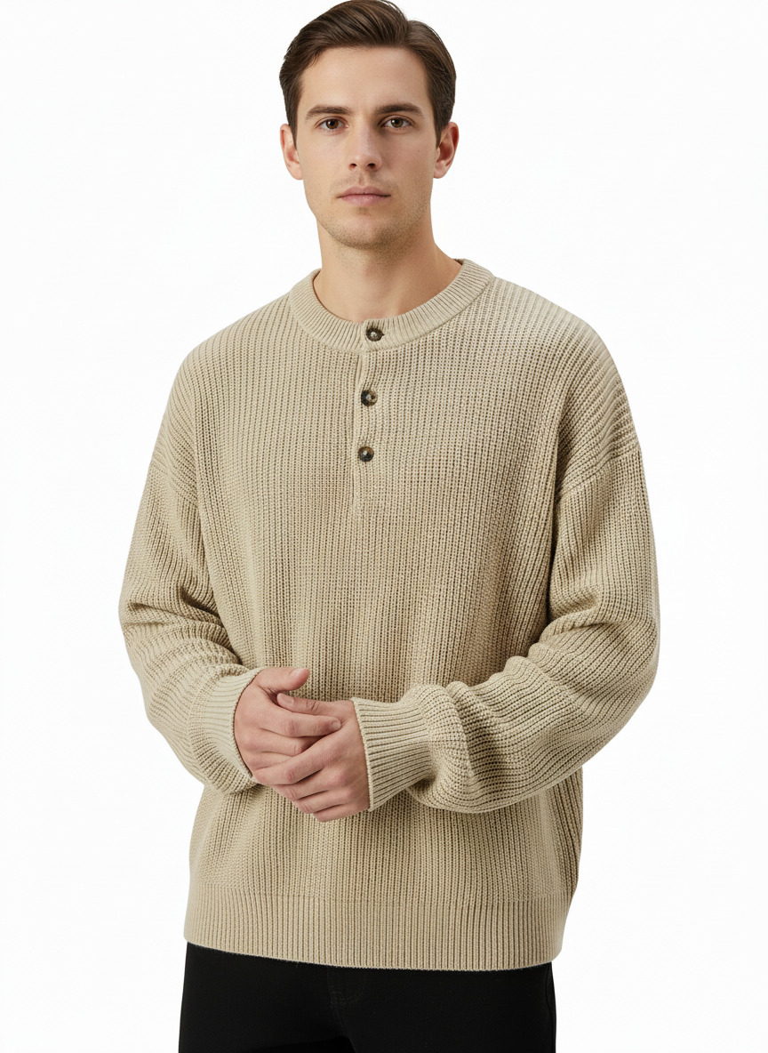 Refined Knit Crew Sweater